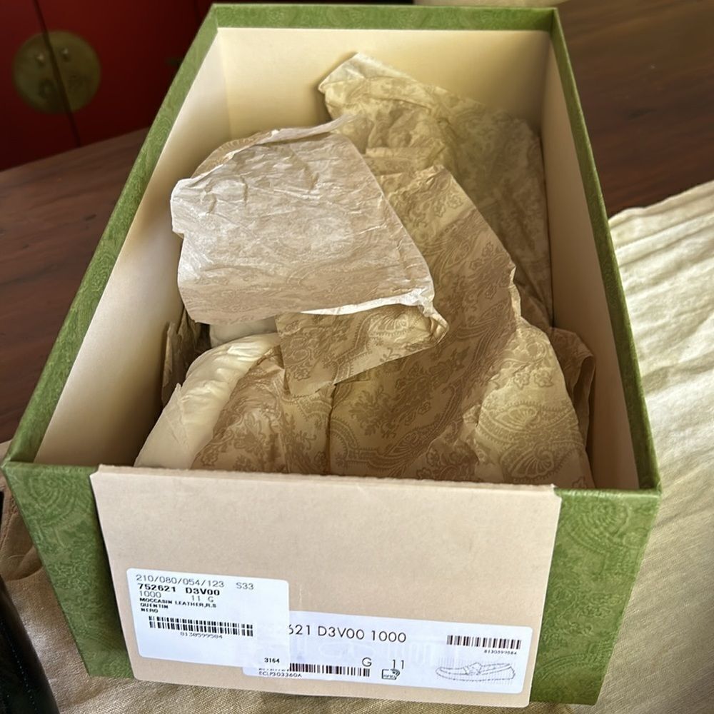 GUCCI Horsebit Moccasin Quentin moccasin driving loafer G11 US 11.5 752621 D3V00 - Picture 6 of 15